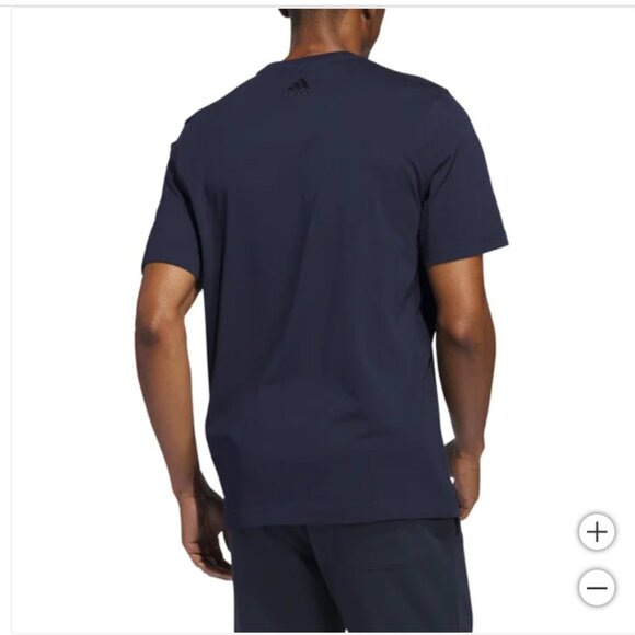 adidas Men’s Graphic Tee Navy - Picture 2 of 4